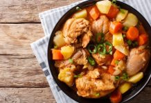 Drekë sikur e gatuante gjyshja: Mish pule me perime nga furra