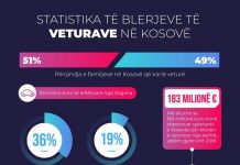 Studim: 51% e familjeve kosovare posedojnë një veturë