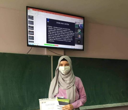 Medresistja Erjonë Bresa fituese e garës ndërkombëtare të matematikës “Math Kangaroo Kosovo”